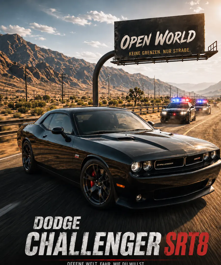 Dodge Challenger SRT8 – VR-Spiel bei PlayVR Wien