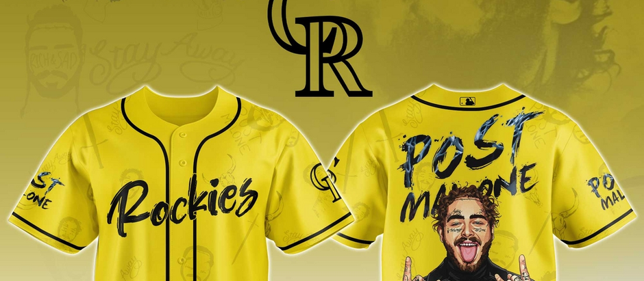 Colorado Rockies x Post Malone Tour 2025 Baseball Jersey
