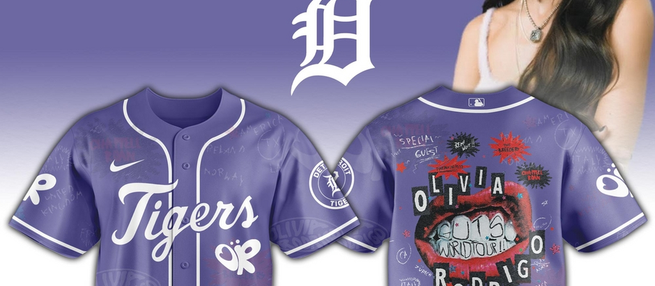 Detroit Tigers MLB x Olivia Rodrigo Guts World Tour Jersey