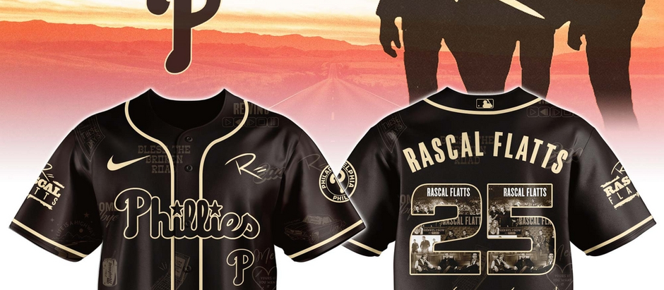 Philadelphia Phillies MLB x Rascal Flatts Life Is a Highway Tour Jersey