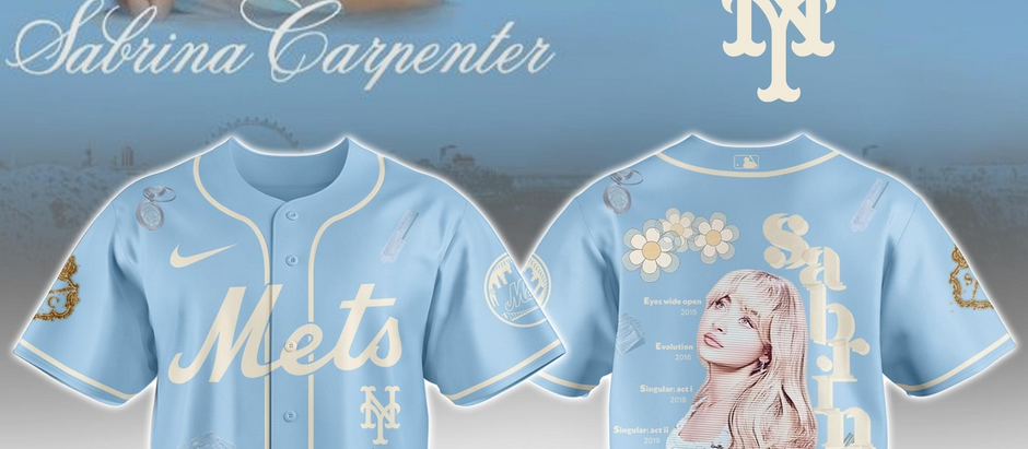 New York Metsx Sabrina Carpenter Short n' Sweet Tour Jersey