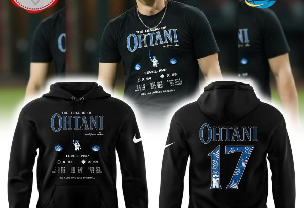 Men's Los Angeles Dodgers x Ohtani Black Hoodie