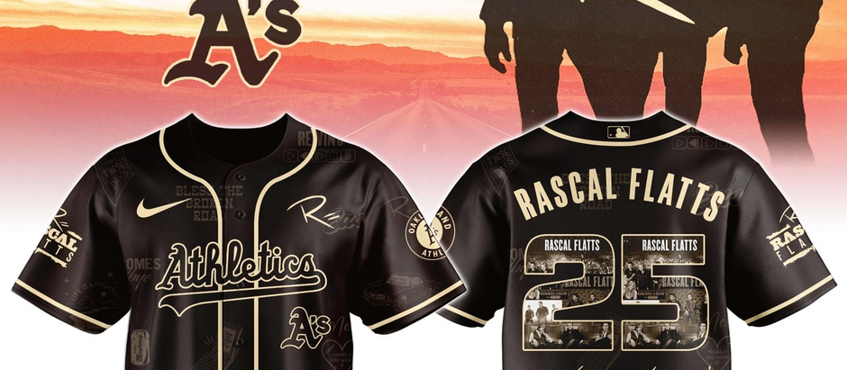 Oakland Athletics MLB x Rascal Flatts Life Is a Highway Tour Jersey