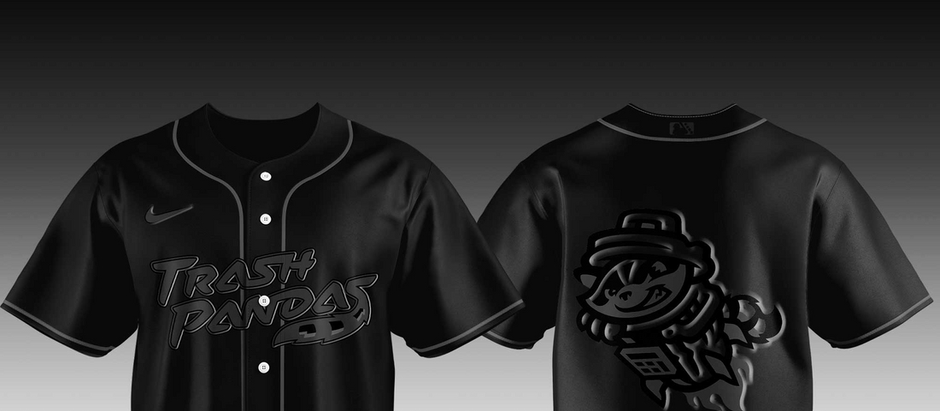 Rocket City Trash Pandas Black in Black Jersey 2025