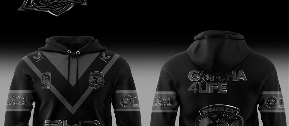 Limited Edition Sydney Roosters Back In Black Hoodie And Pants