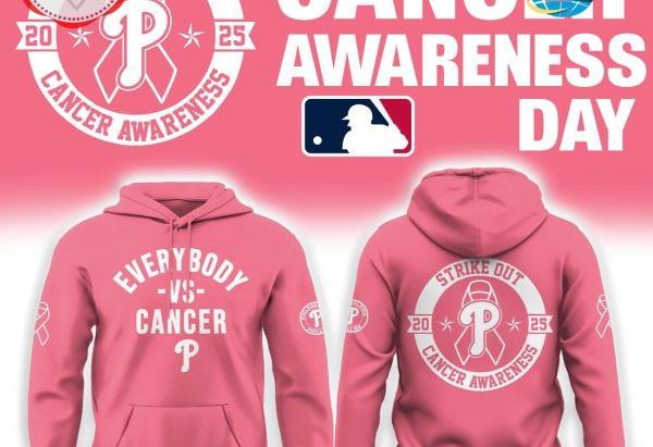 Philadelphia Phillies 2025 Cancer Awareness Day Hoodie, Long Pants