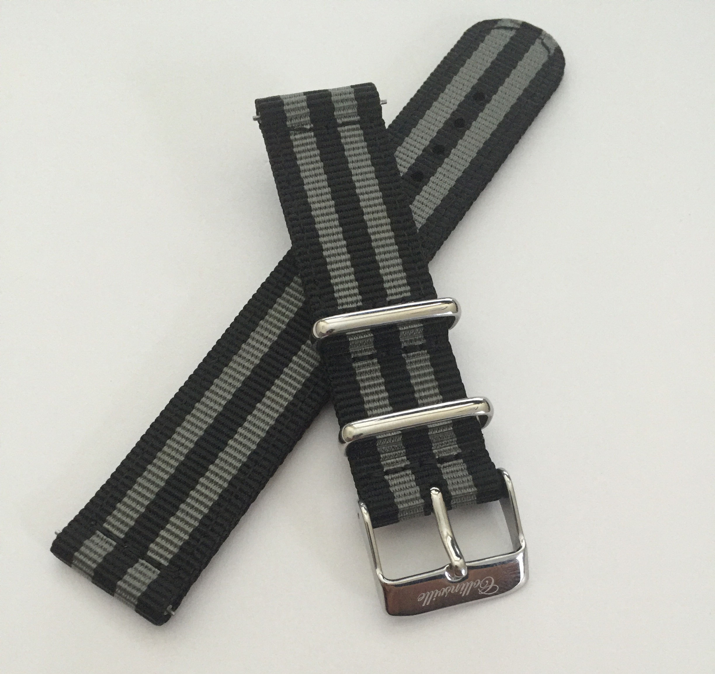 Gray/Black 20mm Quick Release Nylon Band