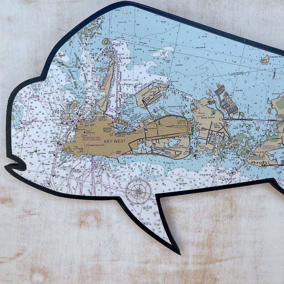 Thumbnail: Key West Mahi - Custom Salty Signs - front
