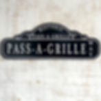 Pass-a-grille Florida street sign - Custom Salty Signs