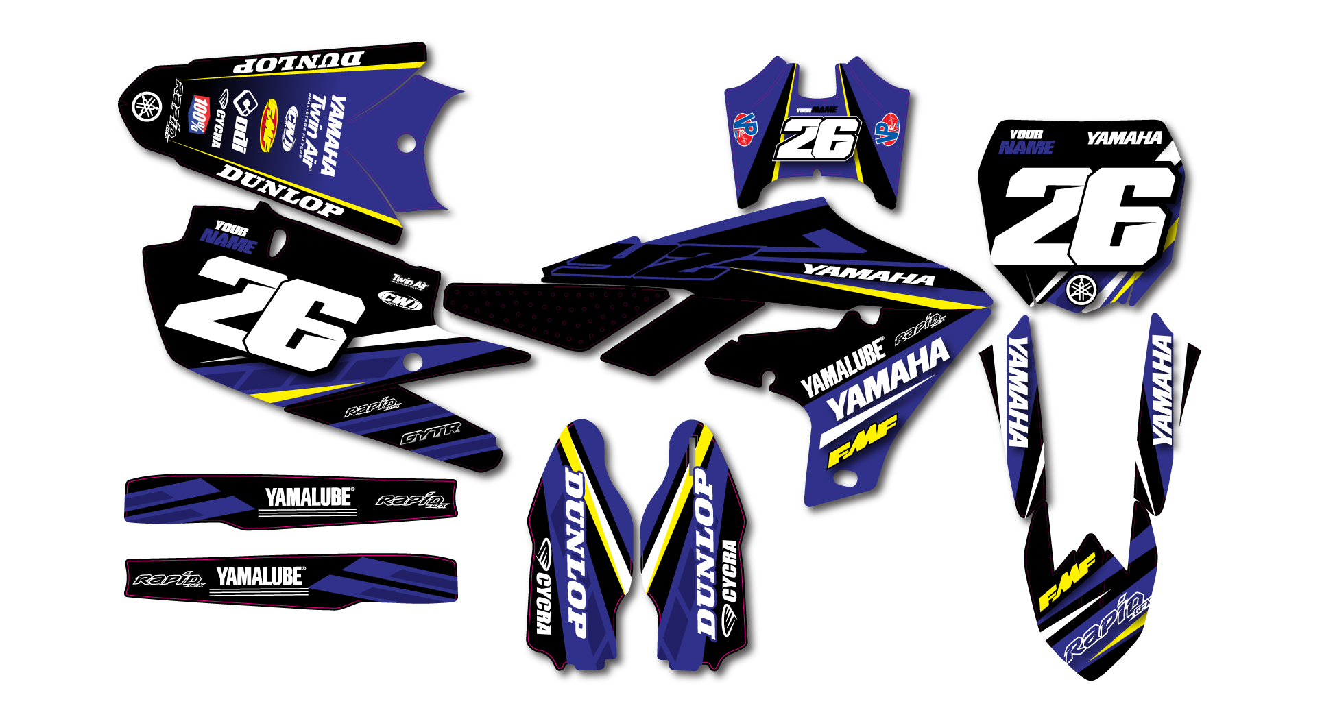 Yamaha - Blue Swift Graphic Kit - All Models