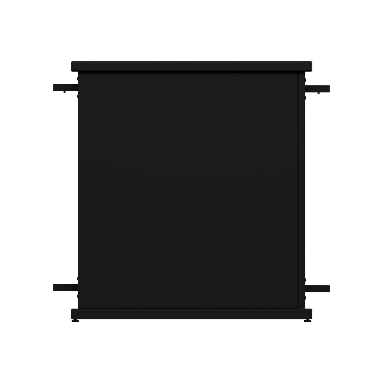 Black Essential Partition - 3' Extender Panel on a white background, SelectSpace.