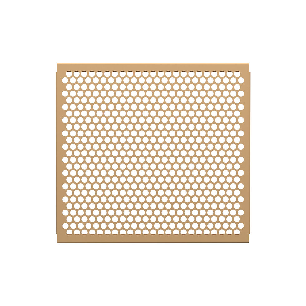 Thumbnail: Honeycomb-patterned screen. Numerous small circular holes creating a distinctive geometric design.