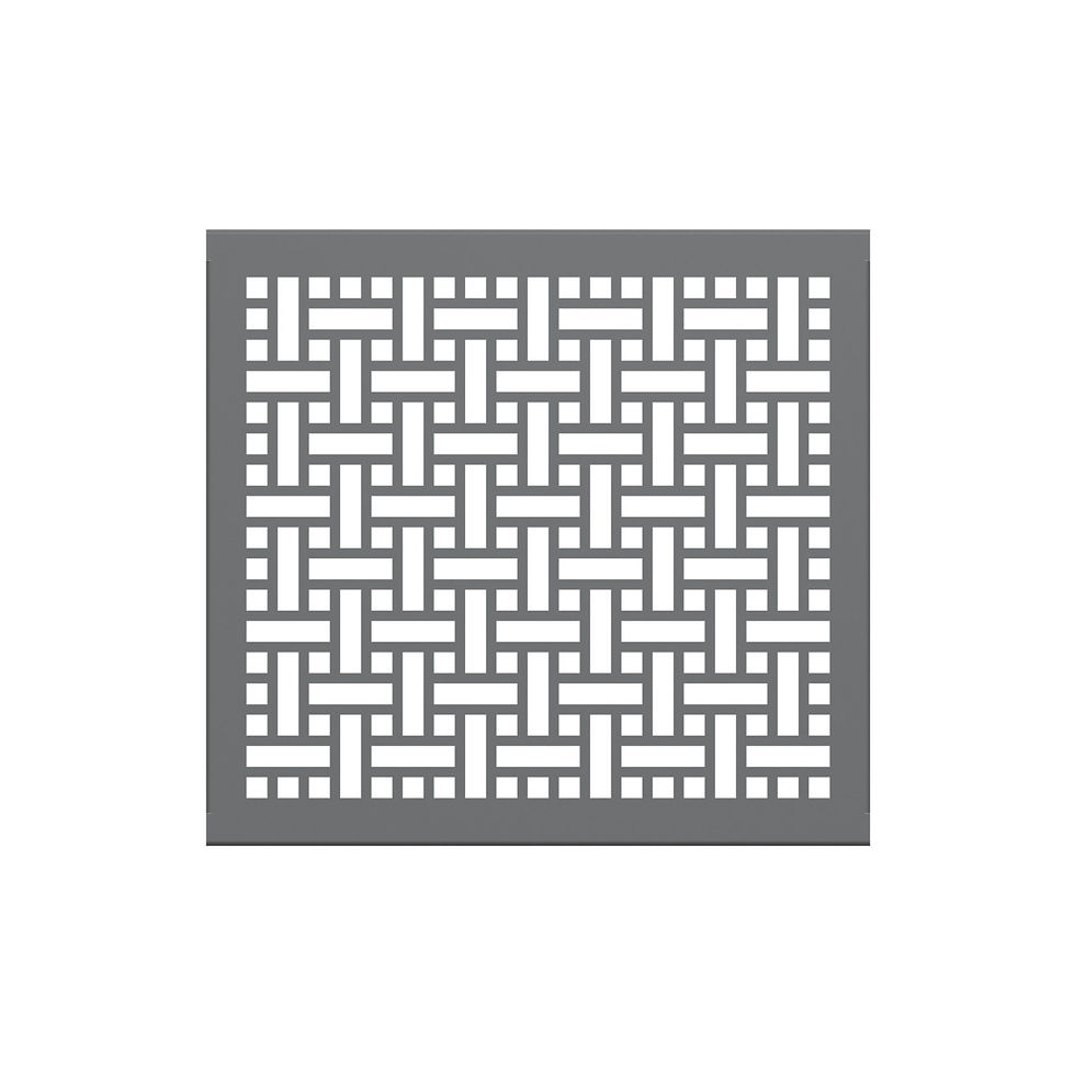 Thumbnail: Grey geometrical weave pattern on a white background design SelectSpace