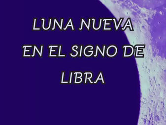 -Luna Nueva en el Signo de Libra-