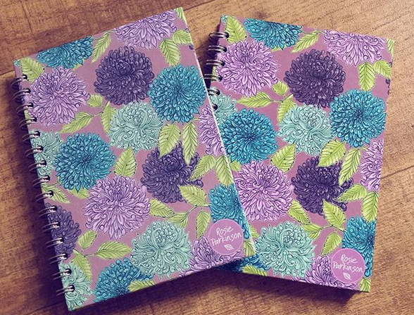 Handdrawn Dahlias