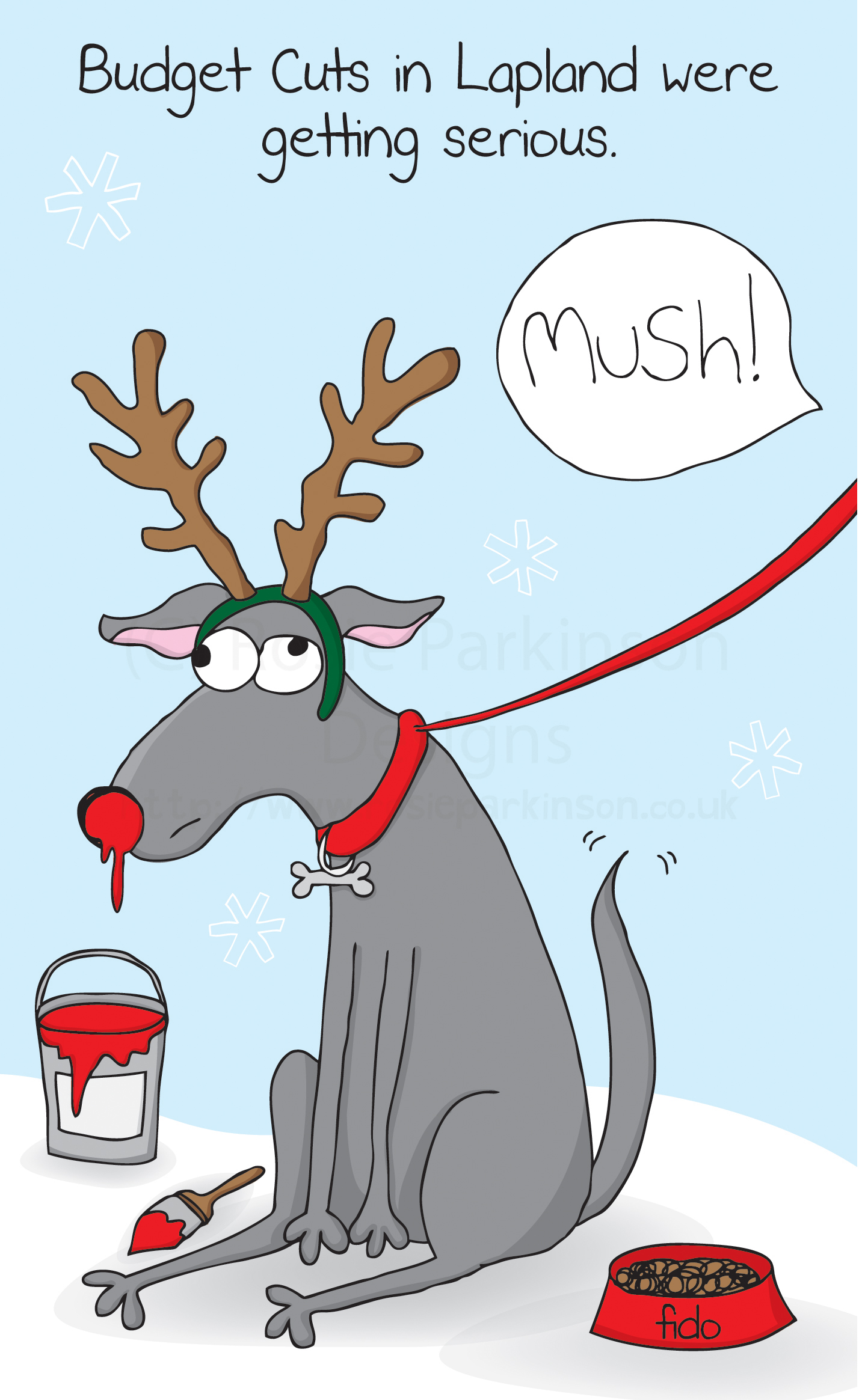 mush rudolf dog