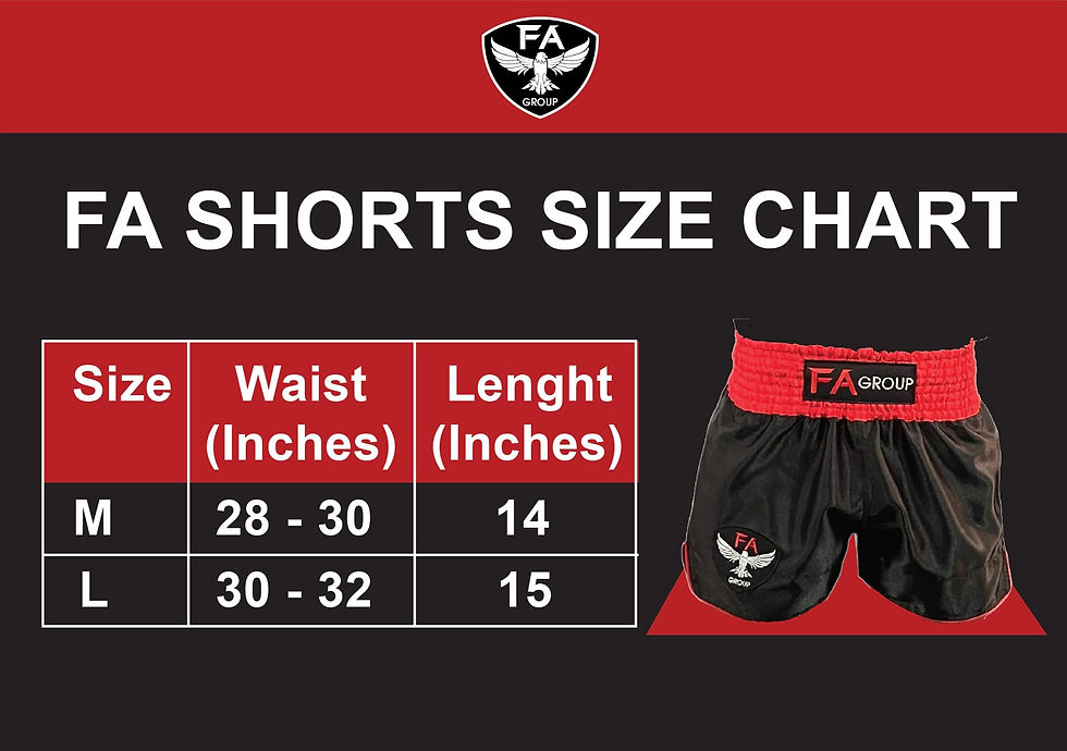 Thumbnail: FA Shorts - Black with red trim