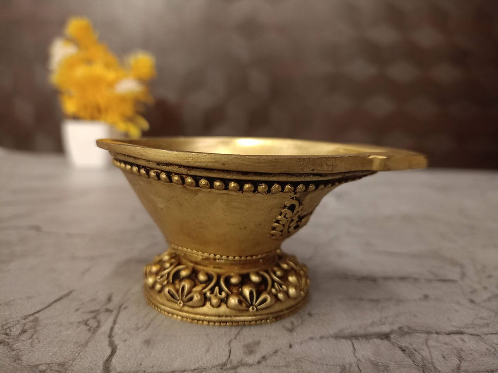 Brass Fine Art Designer Diya 2″