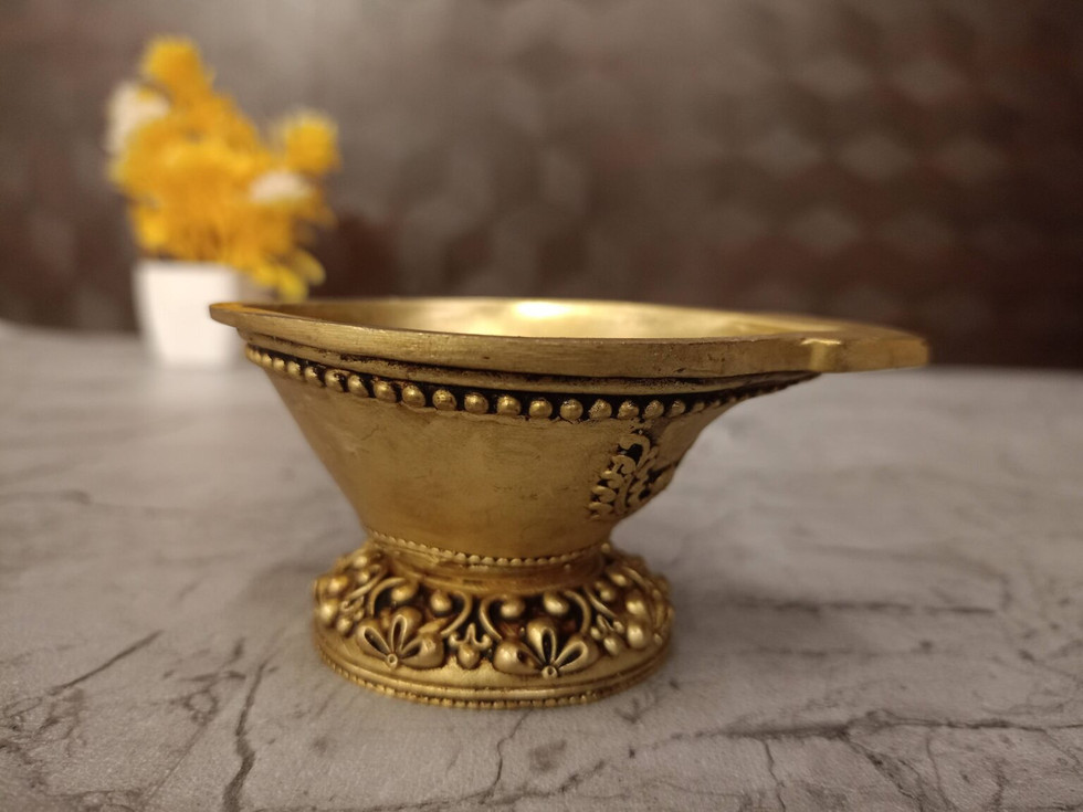 Brass Fine Art Designer Diya 2″