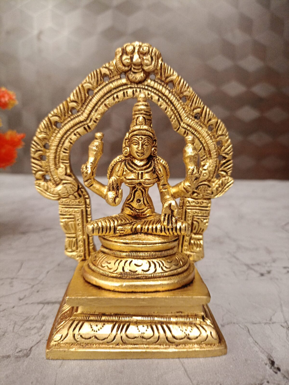 Brass Thiruvachi Lakshmi Idol
