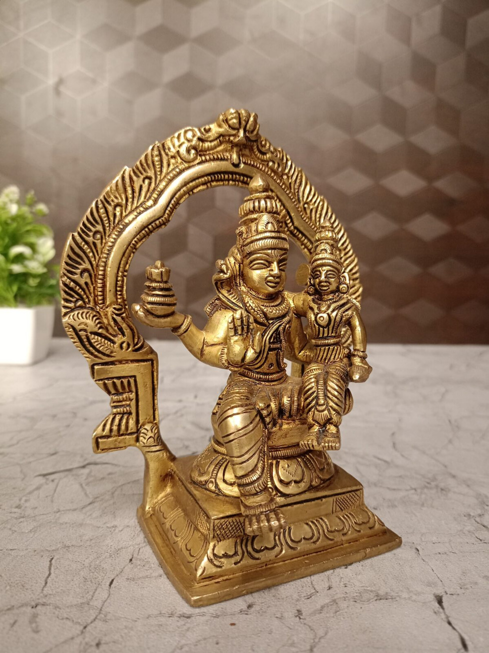Brass Swarna Akarshana Bhairava Idol