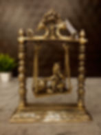 Brass Swing Baby Krishna 9.5''