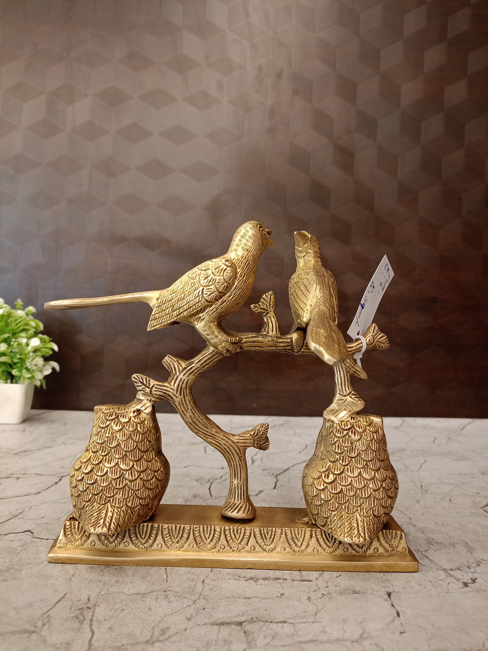 Owls & Birds on Tree Home Decor Showpiece 8.5″
