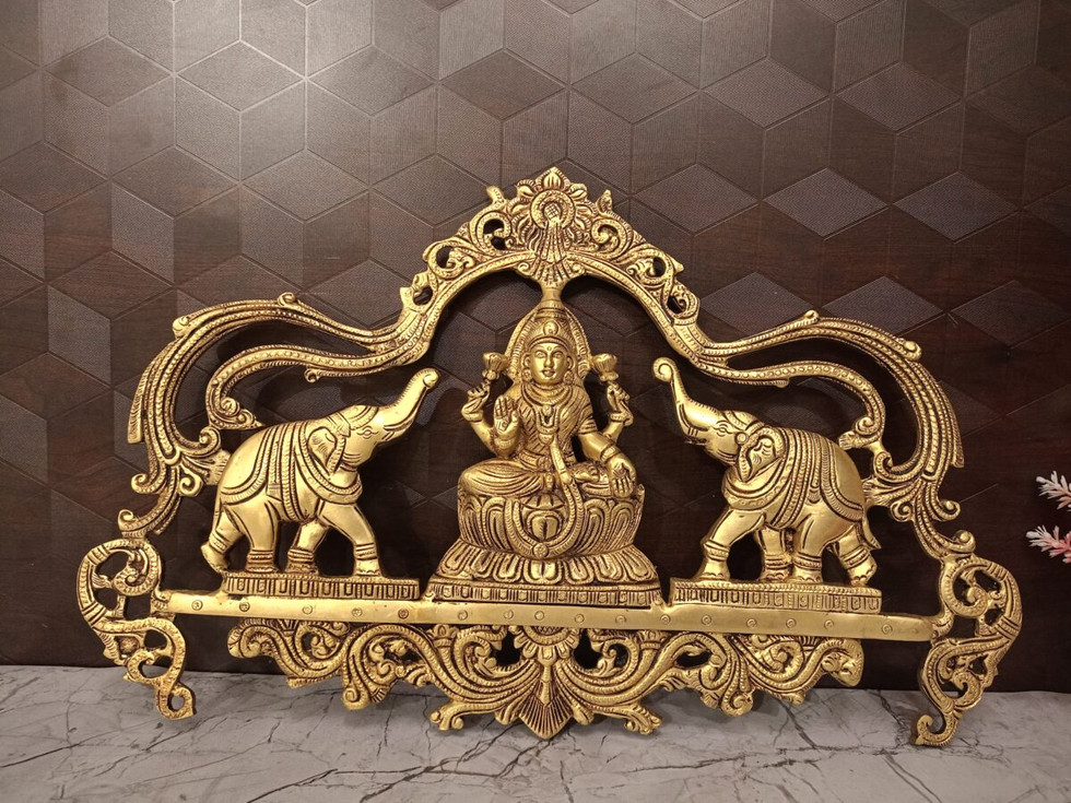 Brass Gajalakshmi Wall Mount