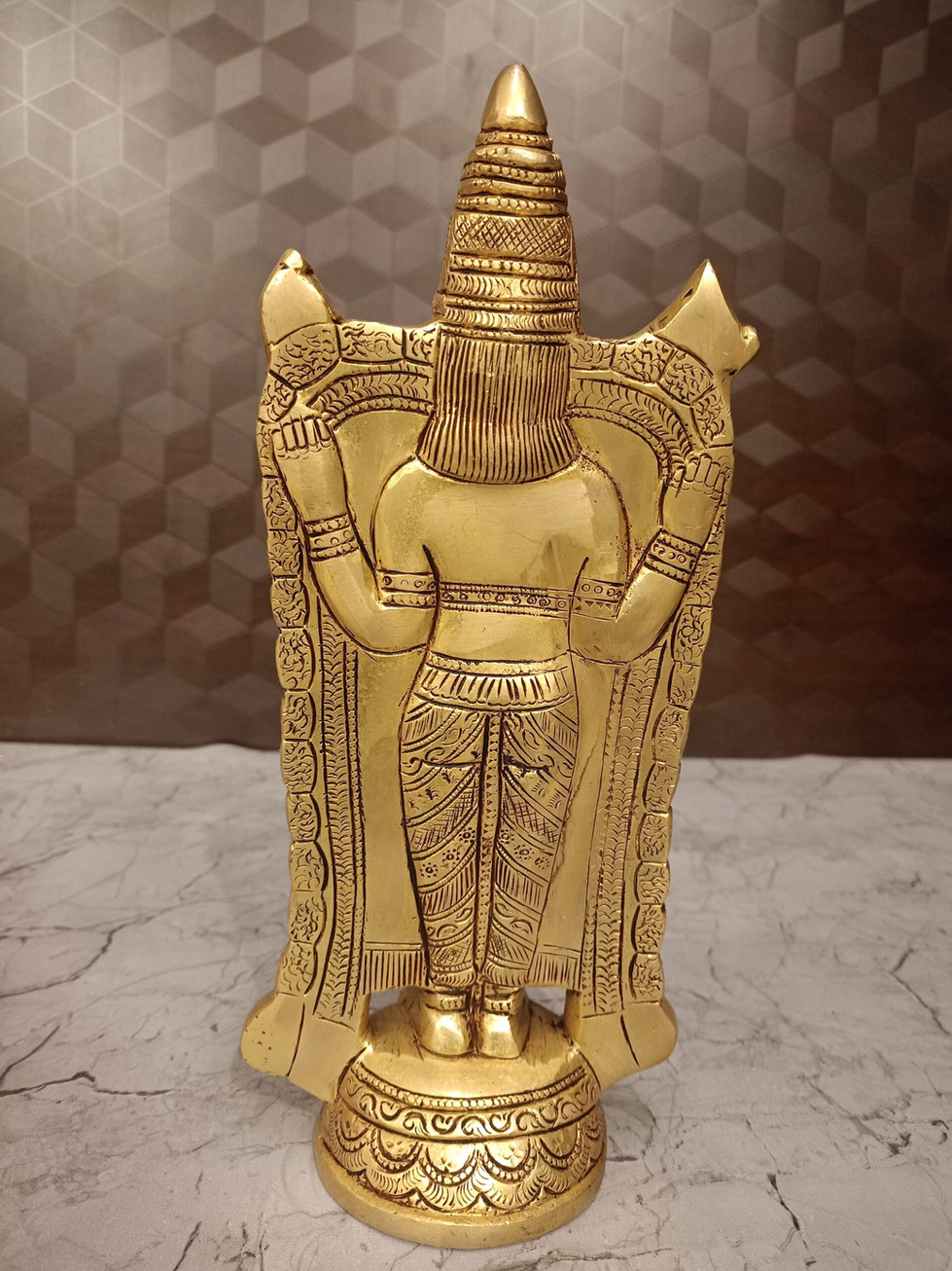 Brass Perumal Statue 12″ For Pooja