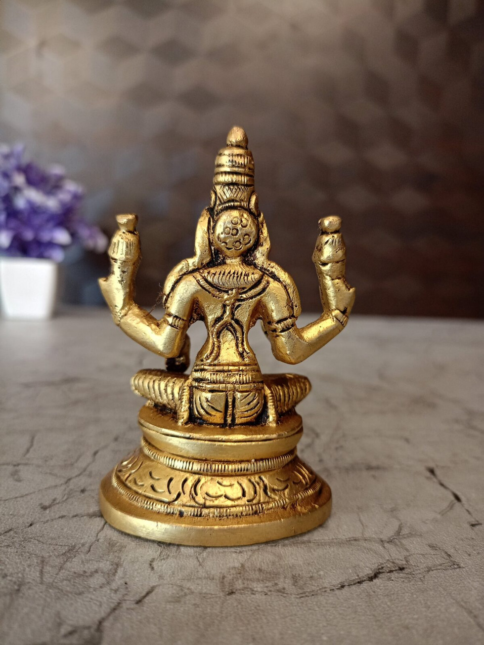 Brass Lakshmi Idol