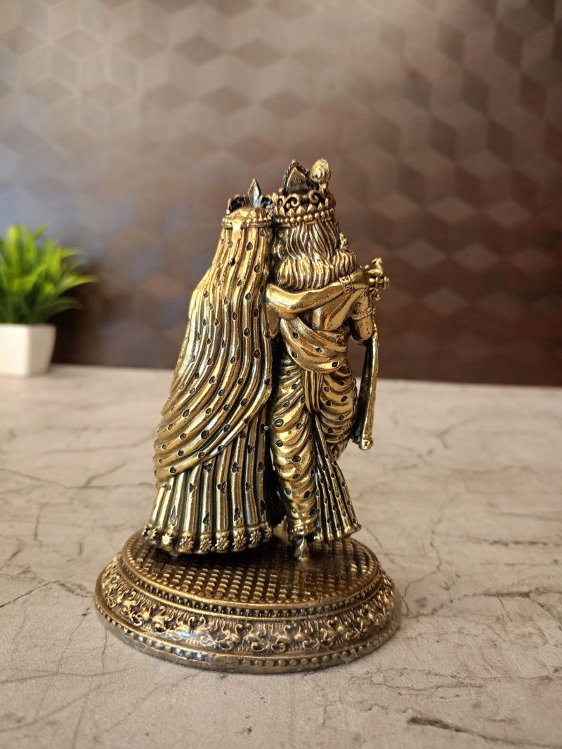 Brass Fine art Radha Krishna