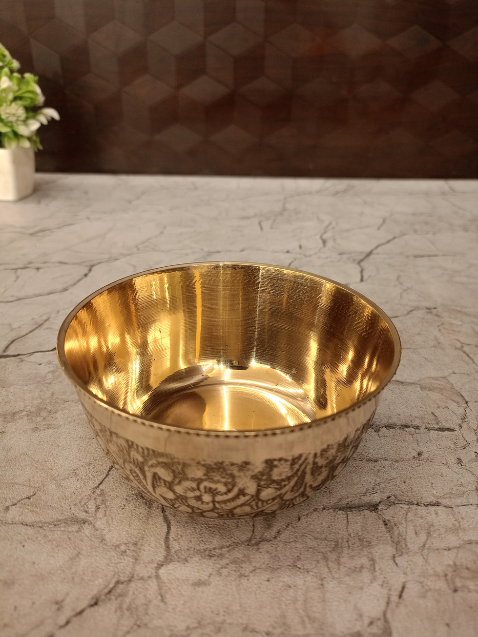 Brass Designer Bowl 2"