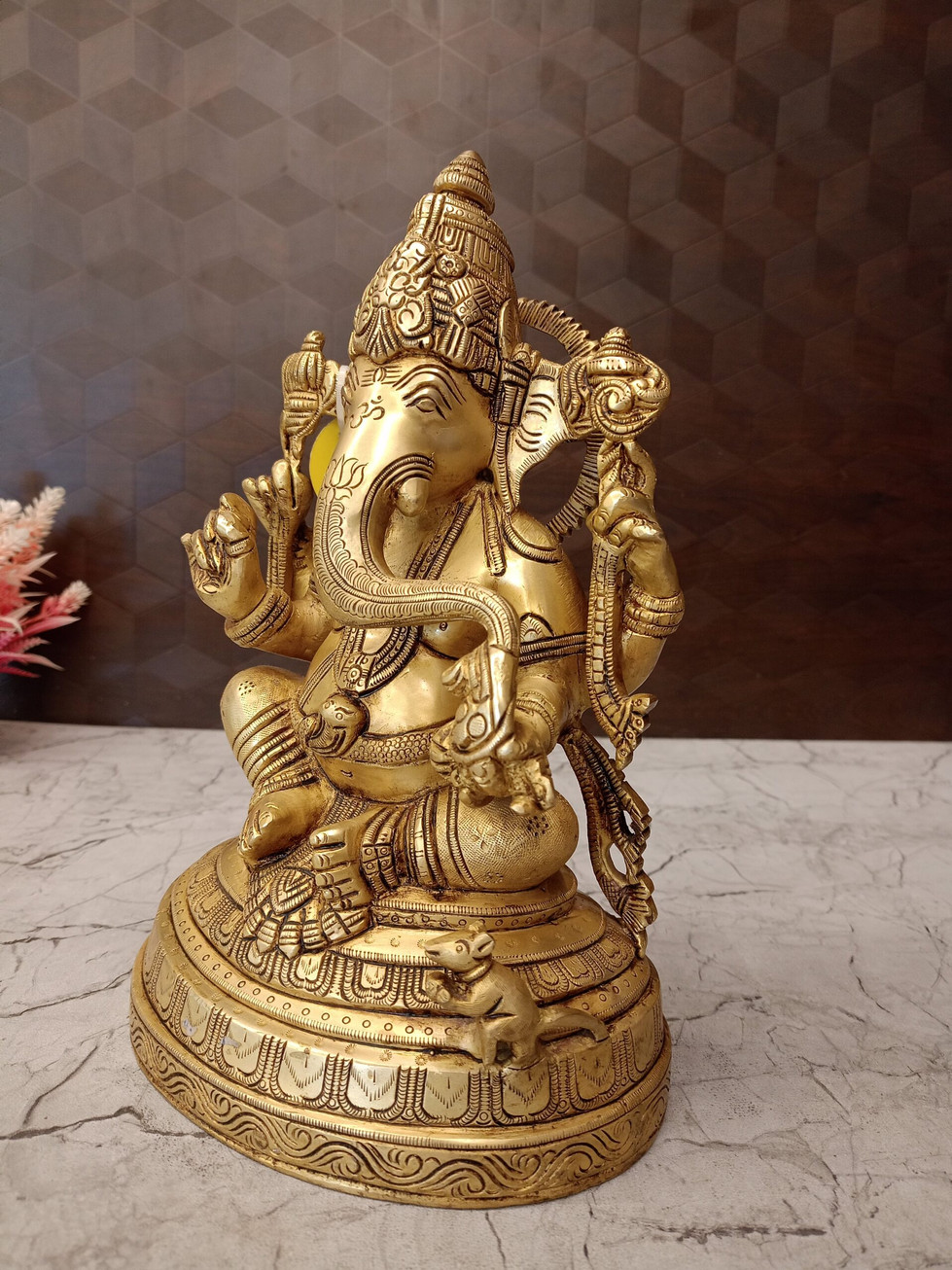 Brass Ganesha Statue 11″