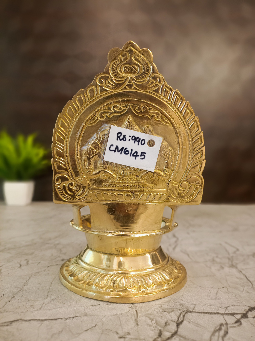Brass Murugan Vel Diya