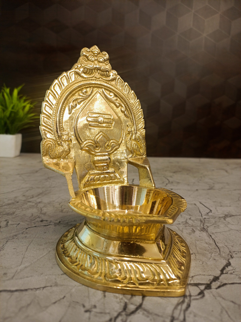 Brass Murugan Vel Diya