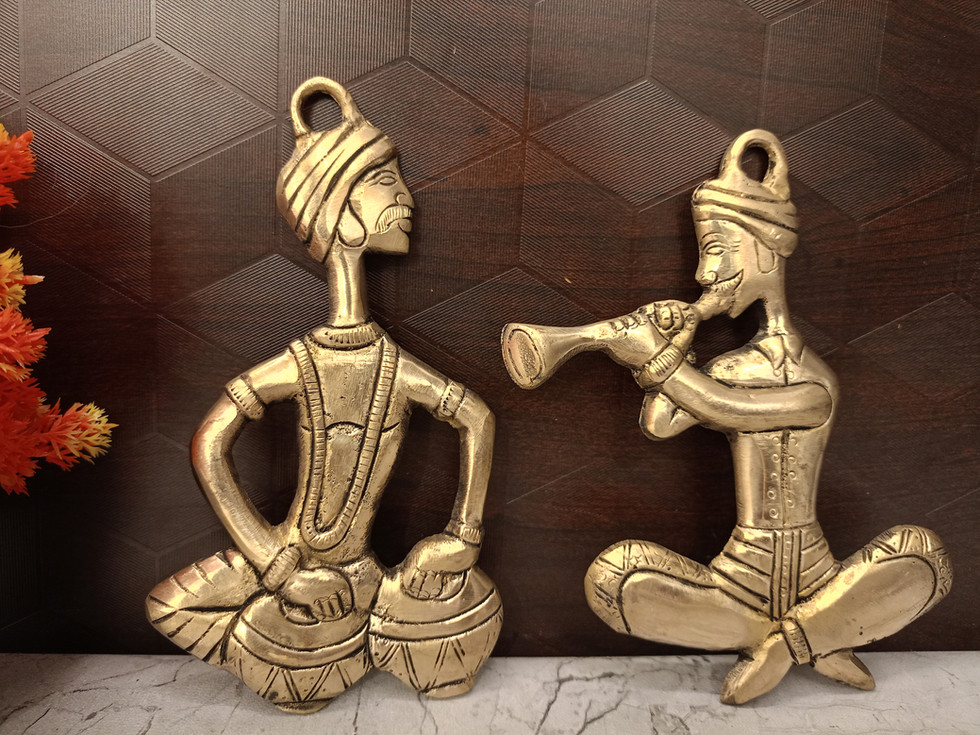 Brass Trible Music Set Wall Hanging 6.5"