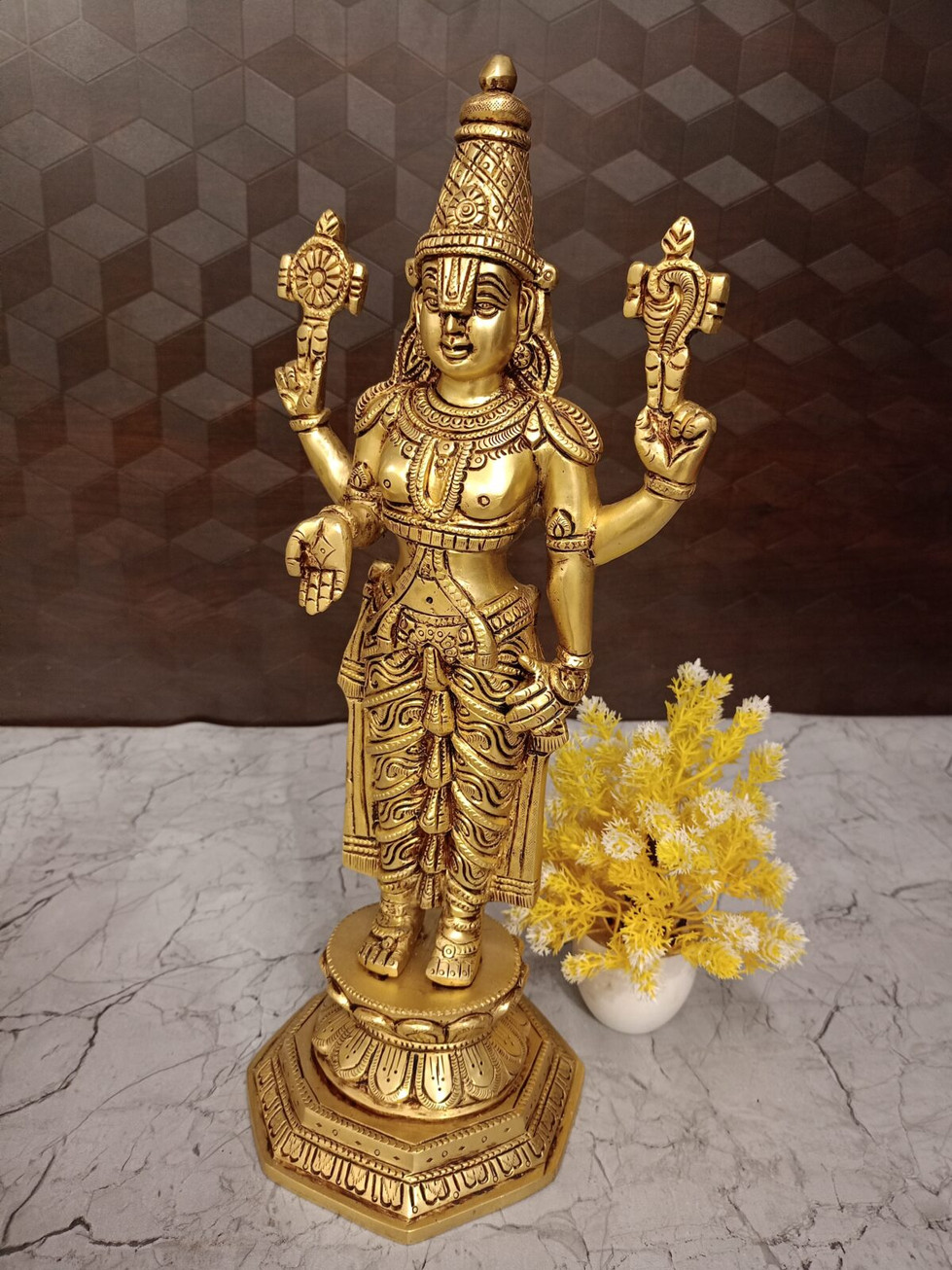 Brass Lord Perumal Idol