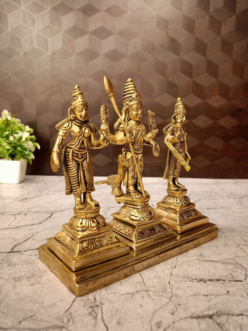 Brass Murugan Valli Devanai Idol