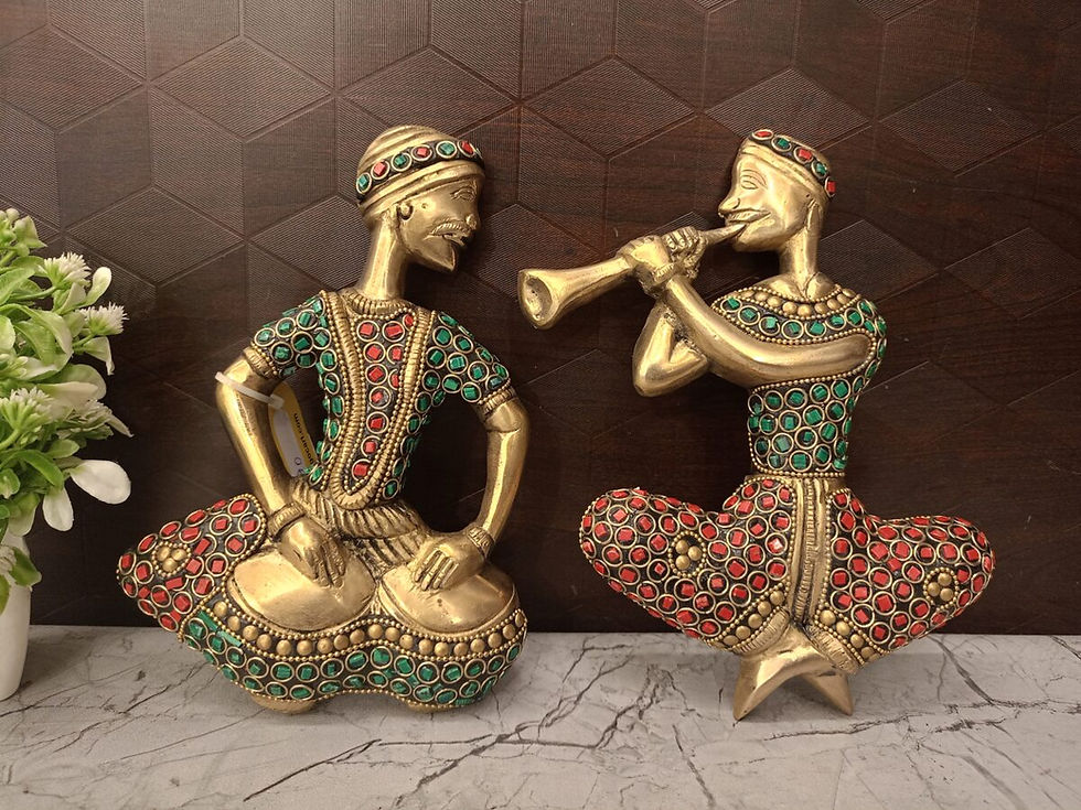 Brass Music Set Wall Mount Stone finish