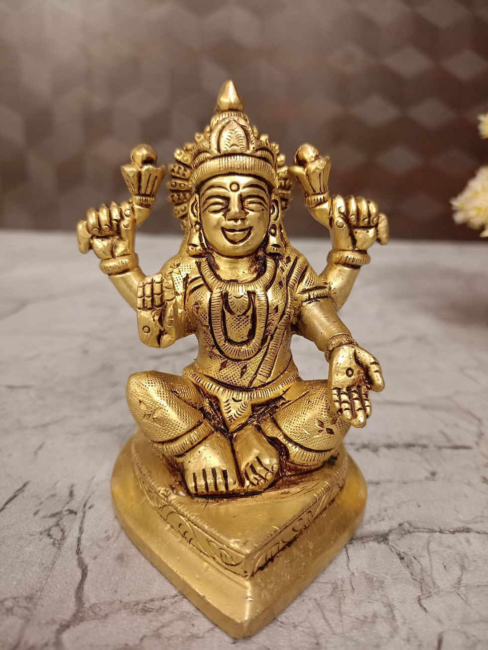 Brass Lakshmi Idol
