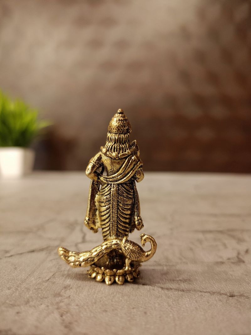 Brass Fine art Murugan on Lotus