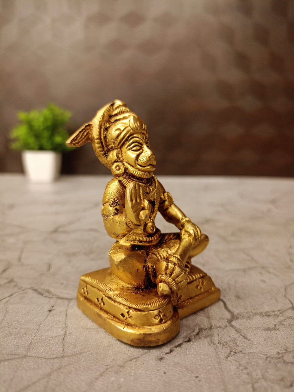 Brass Hanuman Idol