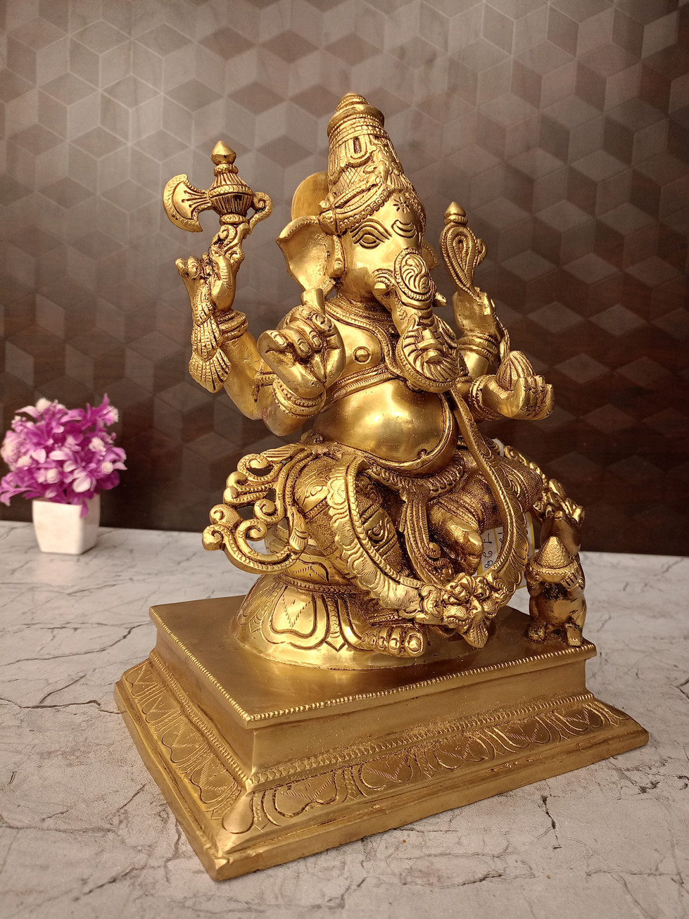 Brass Ganesha Idol