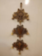 Brass Peumal Nammam Sangu Chakaram Wall Hanging