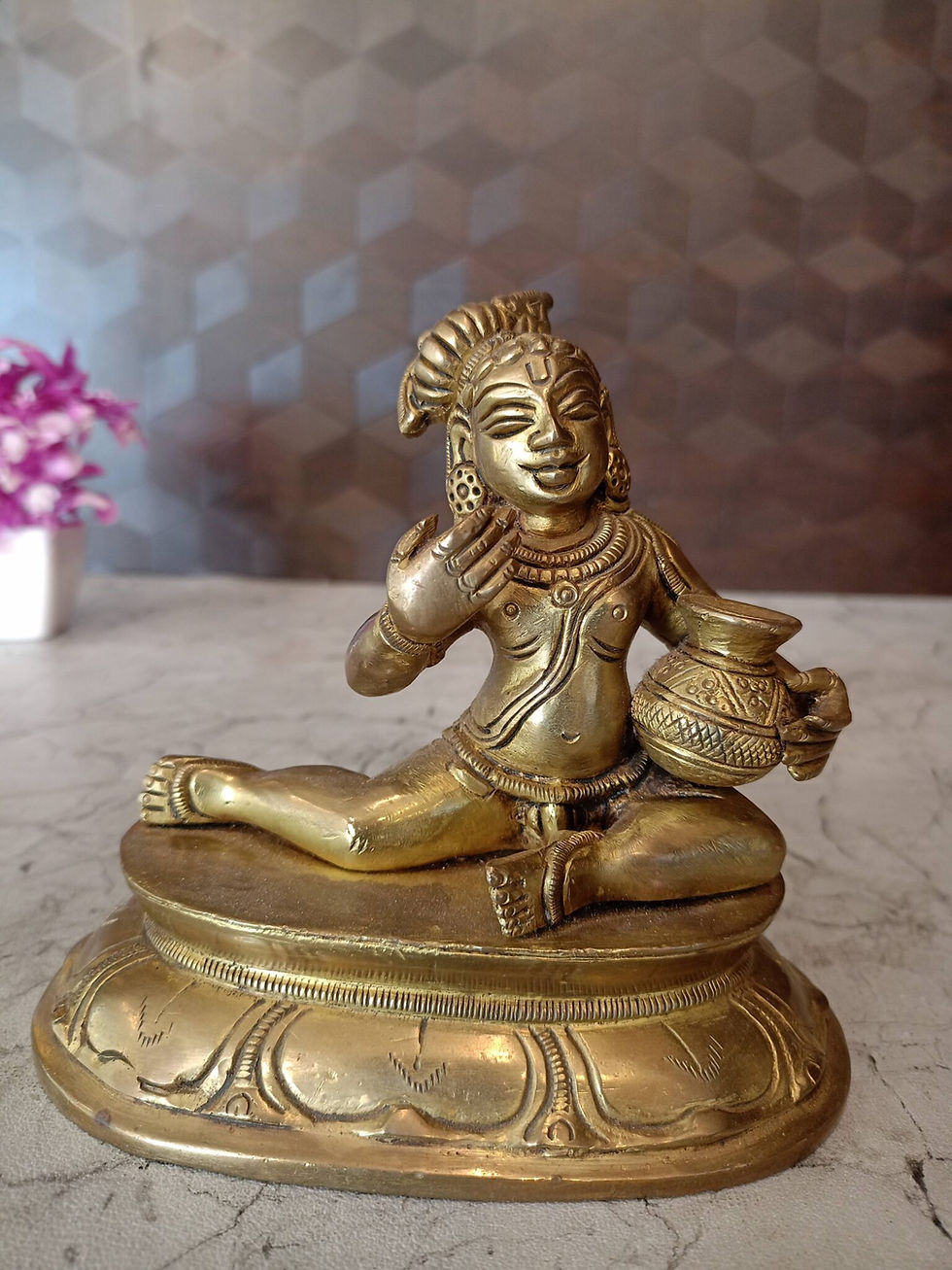 Brass Little Krishna Idol -5.5″