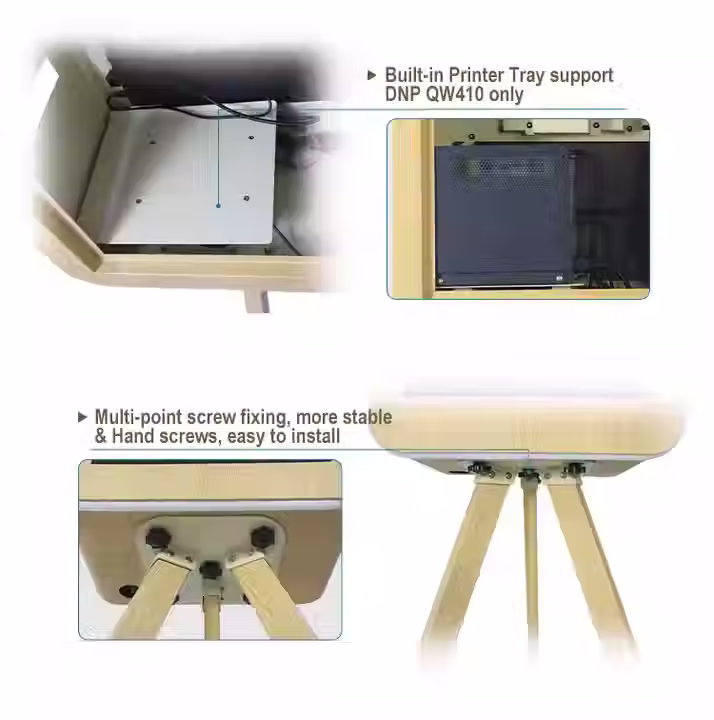 Thumbnail: Wooden Texture Vintage Photo Booth All in one+Printer B2B