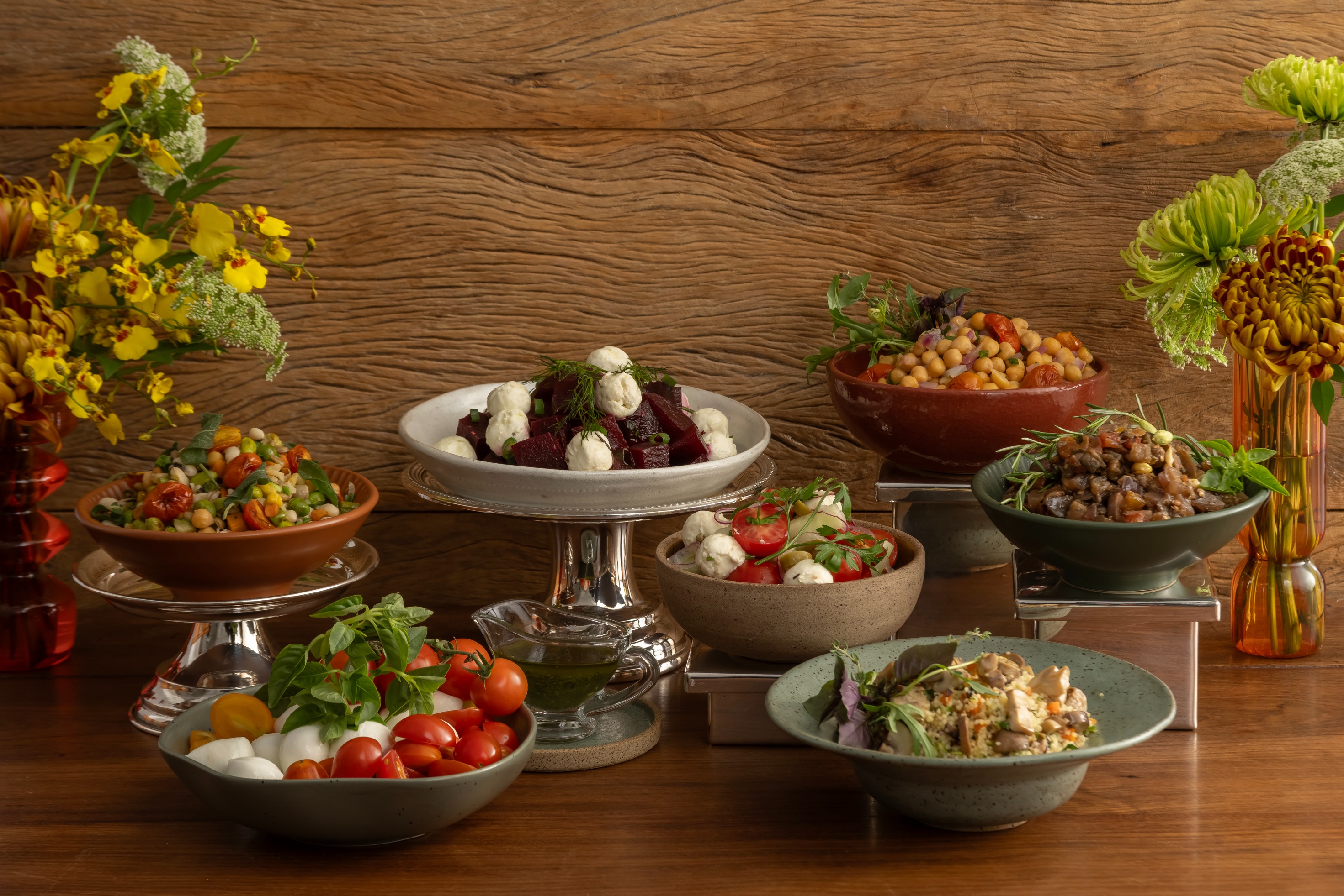 Arranged Food and Objects
