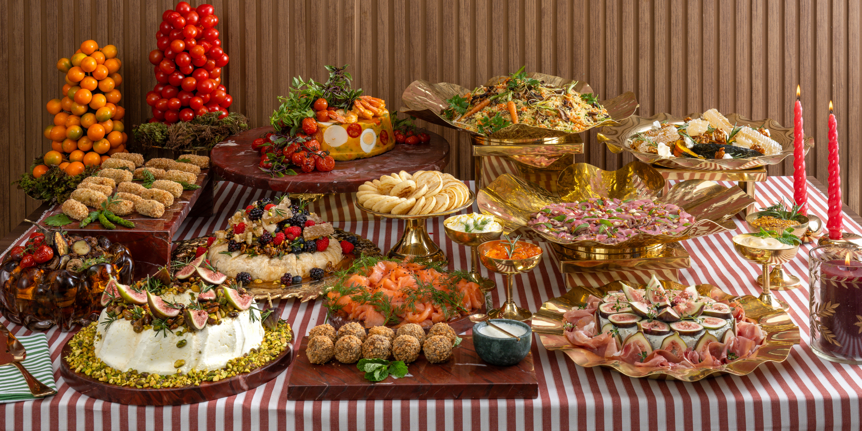 Arranged Food and Objects