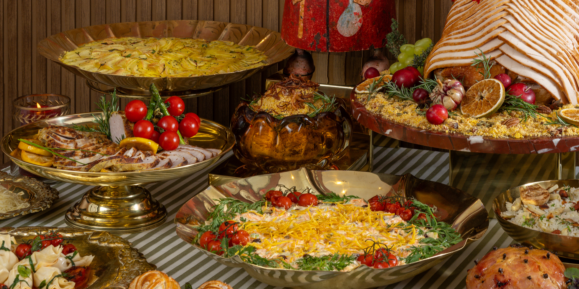 Arranged Food and Objects