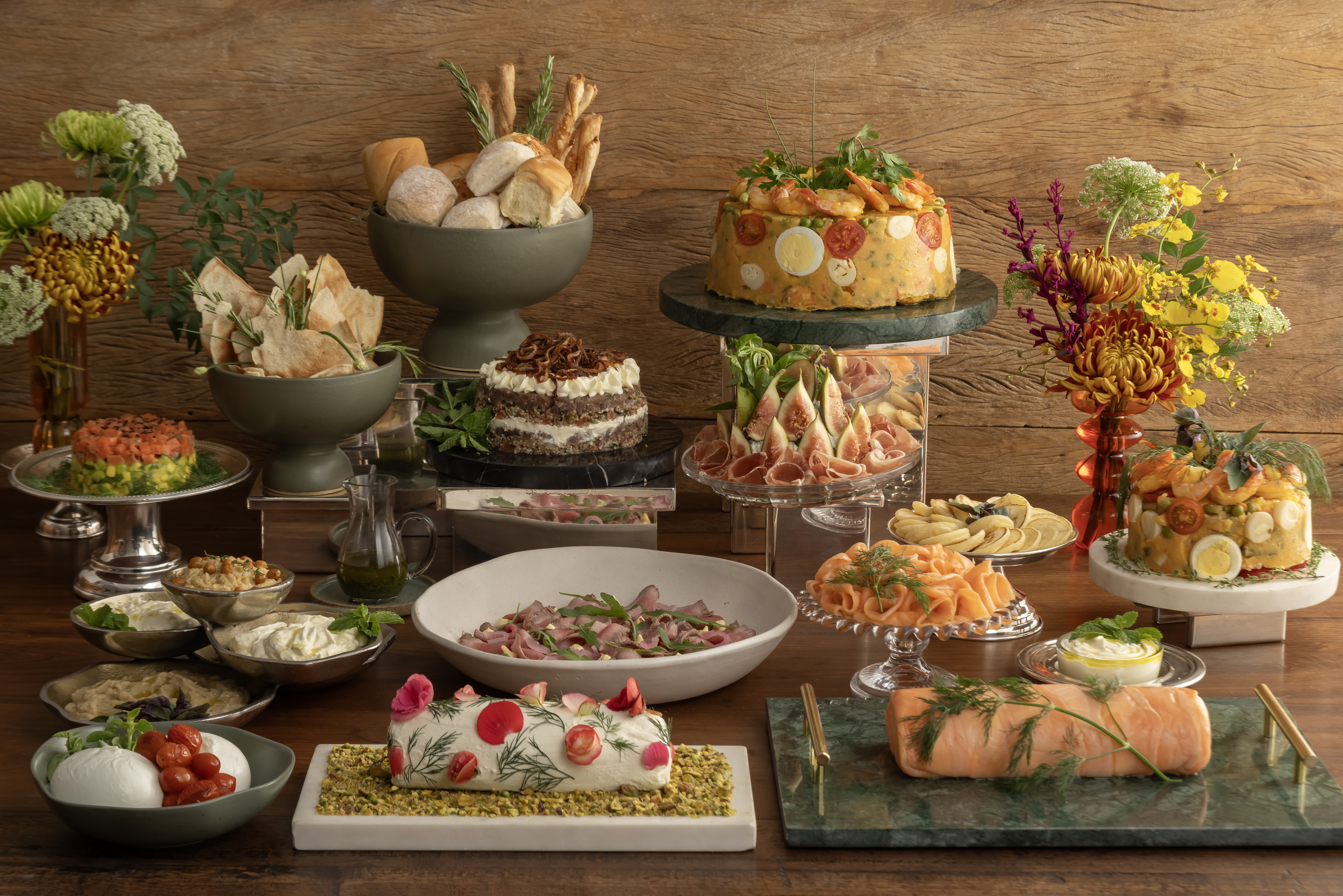 Arranged Food and Objects